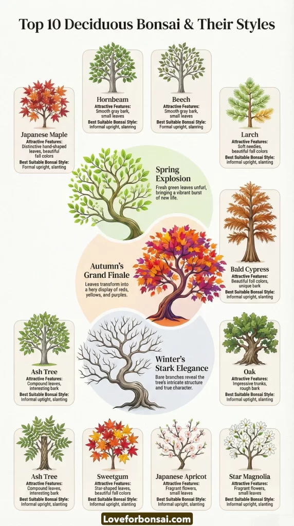 Best Deciduous Bonsai trees